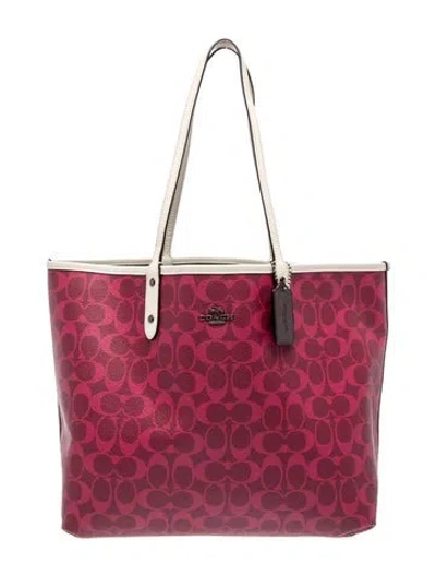 Pre-owned Coach Tote In Multi