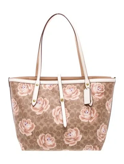 Pre-owned Coach Tote In Pink