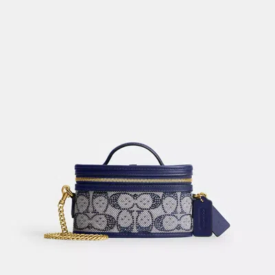 Coach Trail Bag 15 In Crystal Signature Jacquard In Multi