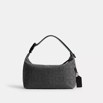Coach Travel Kit With Speedclip In Signature Jacquard In Black