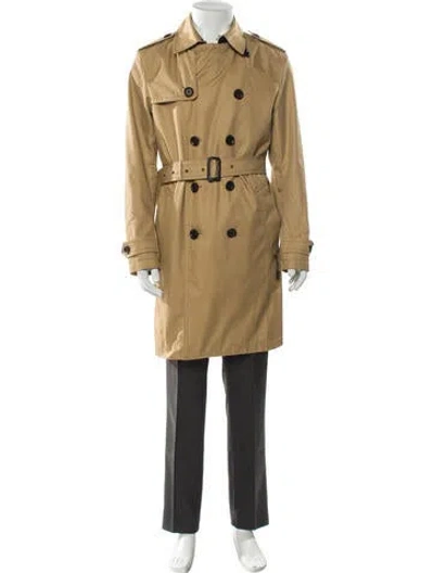 Pre-owned Coach Trench Coat In Brown