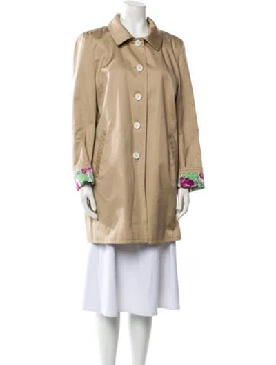 Pre-owned Coach Trench Coat In Brown