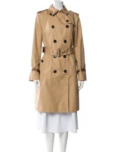 Pre-owned Coach Trench Coat In Brown