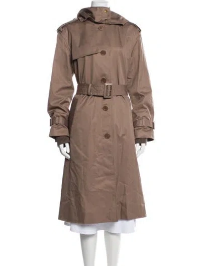 Pre-owned Coach Trench Coat In Brown