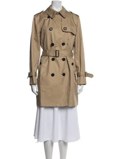 Pre-owned Coach Trench Coat In Brown