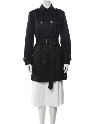 Pre-owned Coach Trench Coat In Gray