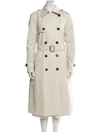 Pre-owned Coach Trench Coat In Neutral