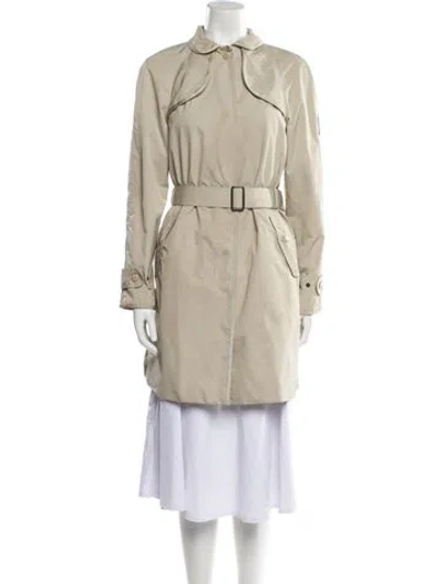 Pre-owned Coach Trench Coat In Neutral