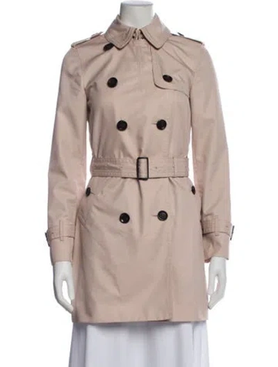 Pre-owned Coach Trench Coat In Neutral