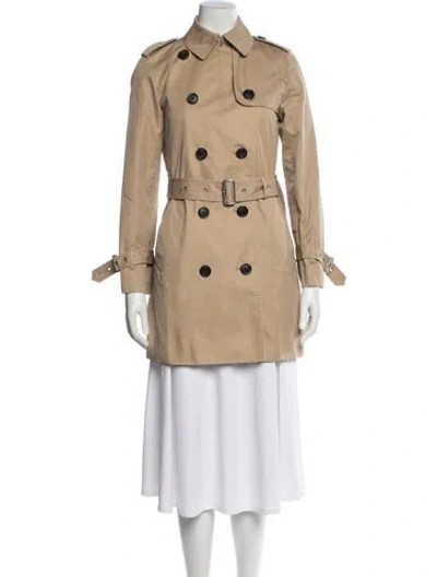 Pre-owned Coach Trench Coat In Neutral