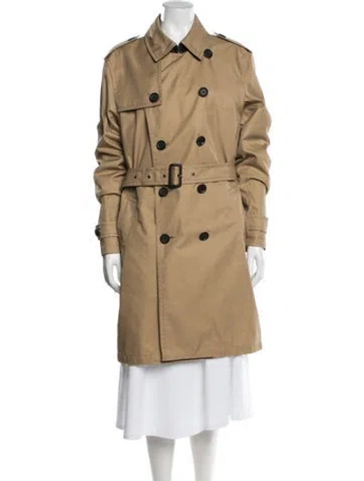 Pre-owned Coach Trench Coat In Neutral