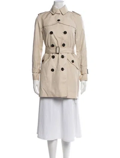 Pre-owned Coach Trench Coat In Neutral