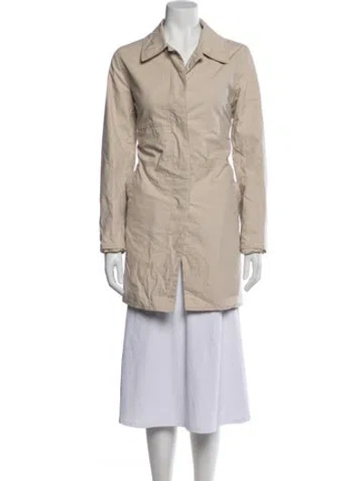 Pre-owned Coach Trench Coat In Neutrals