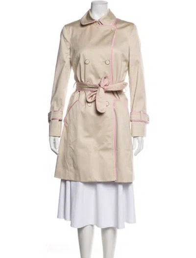 Pre-owned Coach Trench Coat In Neutrals