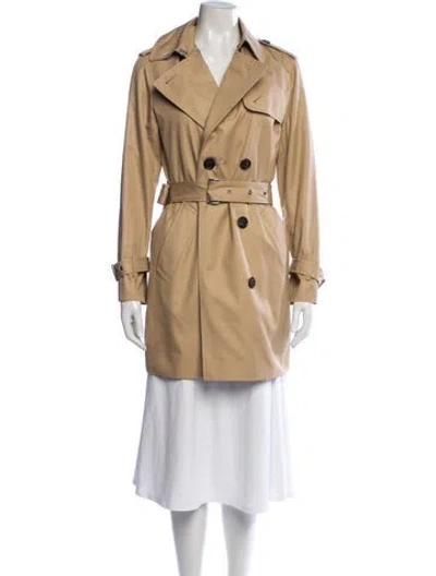 Pre-owned Coach Trench Coat In Neutrals