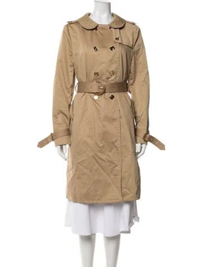 Pre-owned Coach Trench Coat In Neutrals