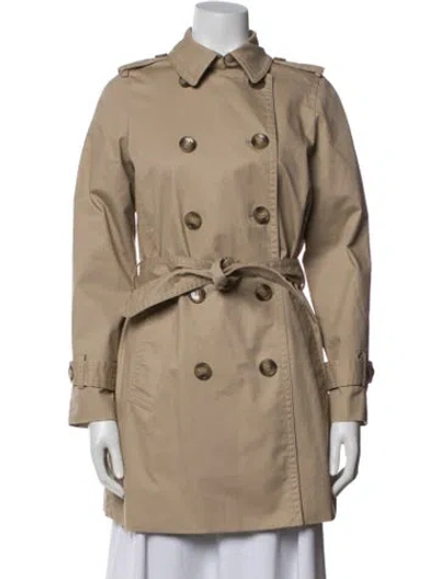 Pre-owned Coach Trench Coat In Neutrals