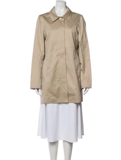 Pre-owned Coach Trench Coat In Neutrals