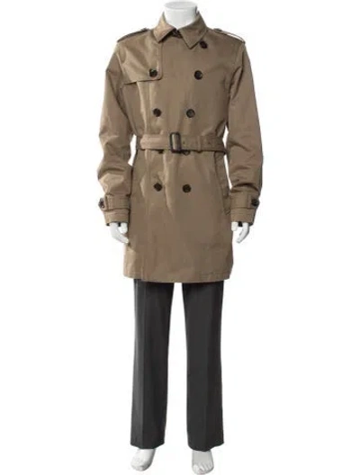 Pre-owned Coach Trench Coat In Neutrals