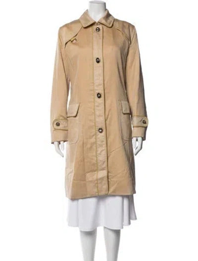 Pre-owned Coach Trench Coat In Neutrals