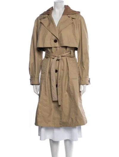 Pre-owned Coach Trench Coat In Neutrals