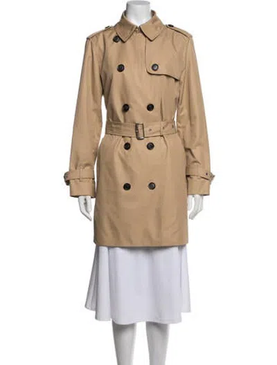 Pre-owned Coach Trench Coat In Neutrals