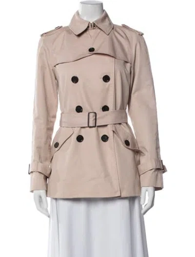 Pre-owned Coach Trench Coat In Pink
