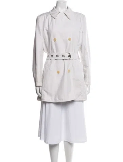 Pre-owned Coach Trench Coat In Pink