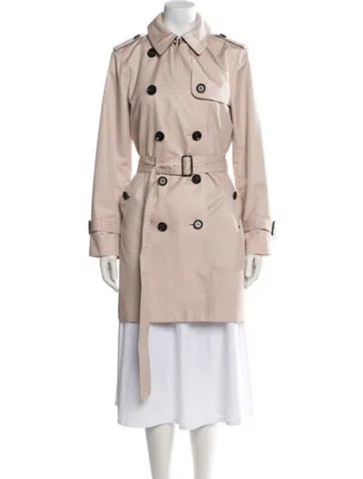 Pre-owned Coach Trench Coat In Pink