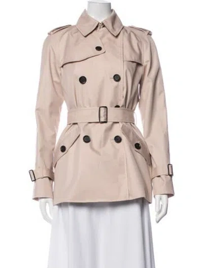 Pre-owned Coach Trench Coat In Pink