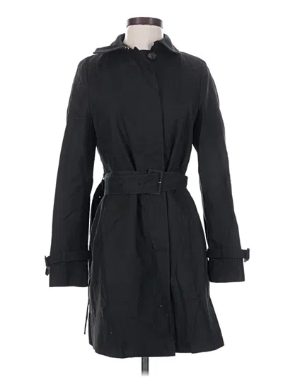 Pre-owned Coach Trenchcoat In Black