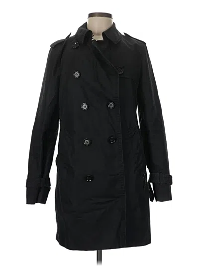 Pre-owned Coach Trenchcoat In Black