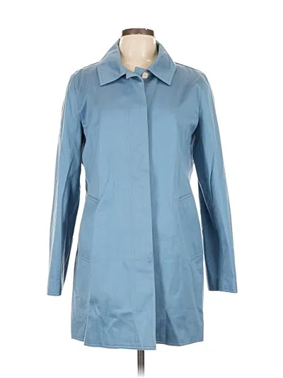 Pre-owned Coach Trenchcoat In Blue