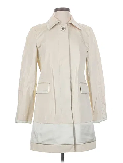 Pre-owned Coach Trenchcoat In Ivory