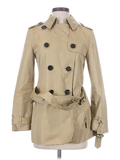 Pre-owned Coach Trenchcoat In Tan