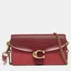 COACH COACH TRICOLOR LEATHER TABBY CHAIN CLUTCH