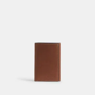 Coach Trifold Wallet In Redwood
