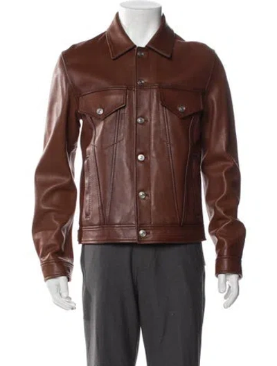 Pre-owned Coach Trucker Jacket In Brown