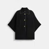 Coach Turnlock Cape In Black