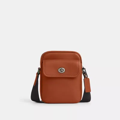 Coach Turnlock Crossbody Bag In Beige