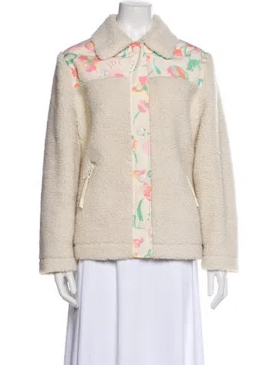 Pre-owned Coach Tweed Pattern Evening Jacket W/ Tags In Neutral
