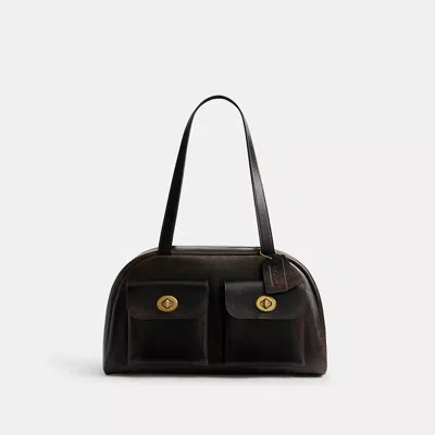 Coach Twin Turnlock Bag In Loved Leather