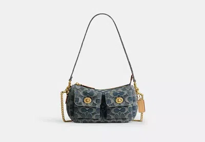 Coach Twin Turnlock Waverly Bag In Blue | Other