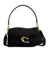Coach Womens Black Tabby Twisted Leather Shoulder Bag In Black
