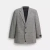 Coach Two Button Blazer In Gray