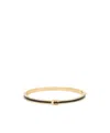 Coach Logo Enamelled Bangle In White