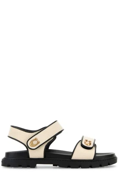 Coach Two-tone Canvas Brynn Sandals