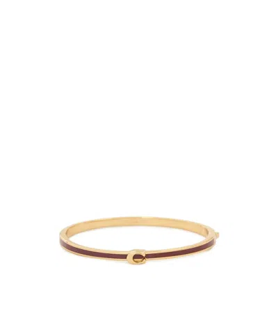 Coach Two-tone Logo Bracelet In Gold