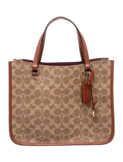 Pre-owned Coach Tyler Carryall 28 In Brown