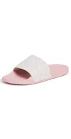 Coach Udele Slides Carnation/chalk